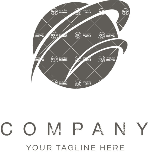 Business Logo Templates - vector graphics in a pack from GraphicMama - Planet Logo Design for Business Company